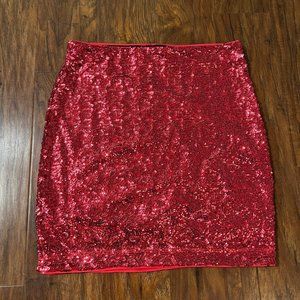 H&M Sequined Mini Skirt Pink size Small
